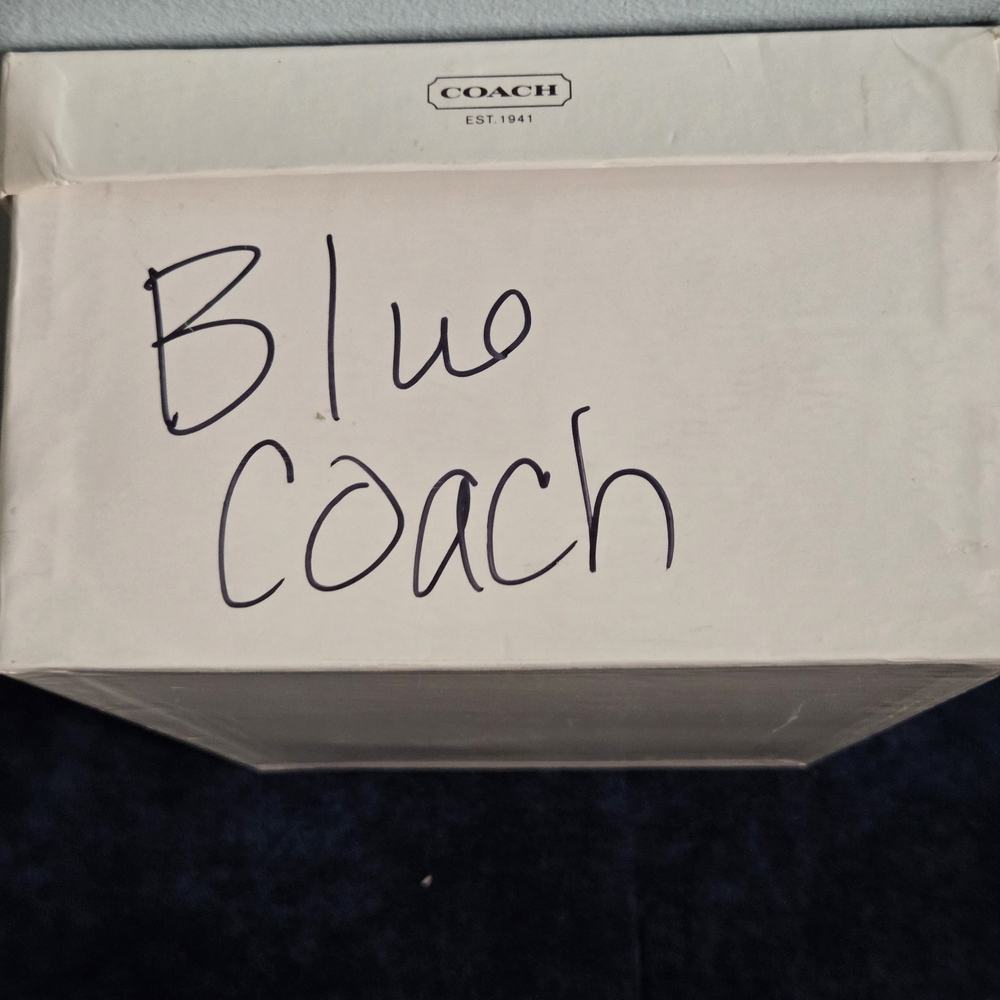 COACH Brown Signature Canvas Slide Sandals - Picture 6 of 7